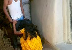 i'm outside with my desi girlfriend pounding her hard in hindi