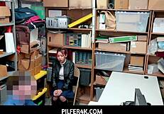 Christy Love Fucks Guard to Save Stepdaughter's Shoplifting