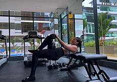 sniff my sweaty gym ass and hairy bush up close