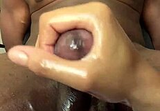 wanna see this latina oil up bbc for sloppy ball licking handjob?