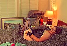 Granny Stripper Carmen Rips Clothes For Hardcore Creampie Fuck