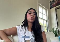 Violet Myers Teases Backstage With Big Tits And Ass Interview