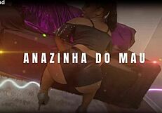 stuffing toy in tight ass to gape then fill with creampie cum