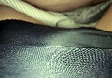 extreme close up of 18 year old teen's solo pussy play up close