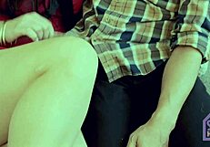 mature stepmom spreads legs for stepson pussy licking then kitchen fuck