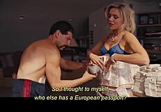 One kiss from milf to blonde brunette, but what happens in missionary next?