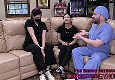 Bratty latina cheerleader fingered anally dominated in humiliation exam