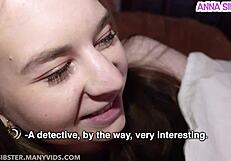 Friend shows up unexpectedly catching me horny leading to awkward pussy fuck