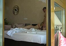 Hey stepdad, watch your young blonde teen bend over blowjob cowgirl doggystyle