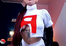 cosplay jessie dances stripping tits ass for your eyes