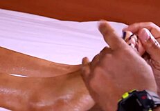 watch my pretty feet stroke huge black cock footjob bliss