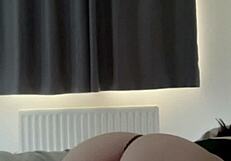 Step Daughter Fingers Herself to Orgasm on Webcam While Horny Step Dad Listens Next Door!