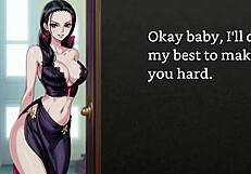 Can Faygrey's Nico Robin femdom JOI with sounding humiliate your married cock just right?