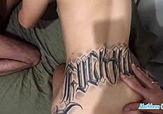 brazilian stud fucks two curvy redhead sluts doggystyle creampie