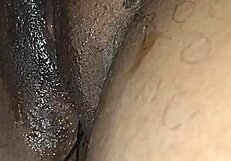 hubby dives into my tamil desi wife's smooth shaved pussy licking deep