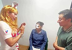 Big Tits Doctor Gets Ripped Clothes Fucked Wild By Patient's Husband