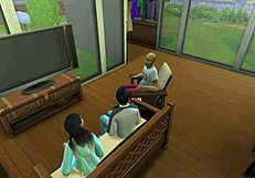 pai fode namorada do filho em visual novel pt-br rpg com narraçao the sims