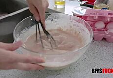 i love watching three teen girls bake and shake booties for master