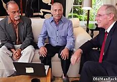 Old Gang Tags Team Blonde Teen Door-To-Door Hardcore