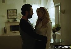 petite blonde stepsis gets her tight holes stretched by stepbro's monster cock