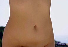 nancy a shares hot lesbian 3some outdoors after yoga fingering