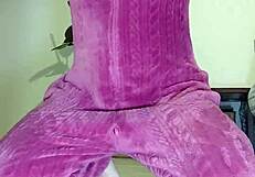 pregnant italian camgirl teases hairy pussy in erotic forest video call