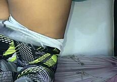 i love my big natural tits while dildo fucking my young latina pussy solo