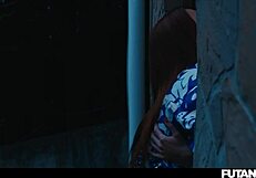 josephine jackson's lips wrapped around clemence audiard's futa shemale cock while smoking hot