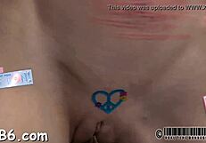 Bound sub cums hard as femdom mistress dominates with rough pussy fuck