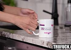 cum in my coffee daddy bianca bangs begs ryan driller for fathers day load