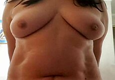 Hot Mature Latina Wife Grinds Passionately on Pillow in Homemade Teasing Session