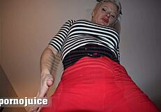 yo check blonde pinup gulping down black cock cum in her mouth for full swallow