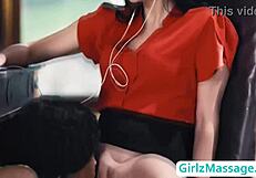 Nasty Brunette Lesbians Lick Ass Pussy Face Sitting FFM