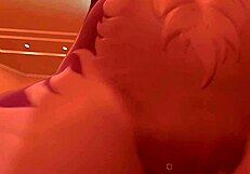 Intense Tongue Probing Deep Into Swollen Pussy Folds