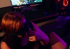 bbw neighbor quits battlefield game blows huge cock then rides doggy