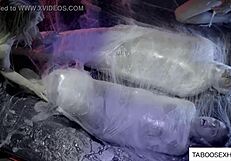 strangers meet in a dark cave for wild group fucking and blowjobs