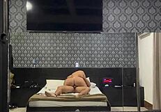 Amante Rips Clothes and Slaps Teasing Brunette Mature's Natural Tits Wildly