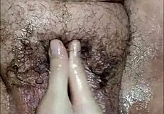 oh god my hairy bbw stepmom's pussy fisted till she squirts everywhere mommy