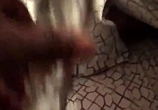 mmm trim that shaved caribbean pussy moanin hard with dildo cummin loud