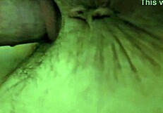 Amateur close-up pounding ends in thick homemade creampie deep inside her wet hole