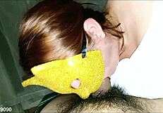 amateur sucks homeowner's cock hard deep in his house!!!