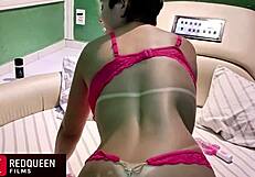 Fan bangs redqueen roughly with big cock in motel amateur video catches every thrust