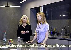 our boss rams our asses doggystyle in penthouse quickie