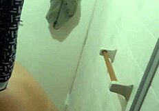 After shower flash i bend over on all fours giving my tight asshole for his rough pounding