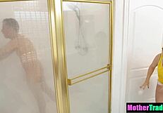 After the basketball game, i join stepmothers in wild 4some blowjobs and hardcore fucking.