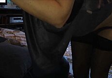 wanna see her sexy satin corset ripped off for rough doggy pov blowjob?