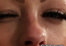 Hey this flirty fuck doll takes bukkake blowbang facial and swallows every jizz load 😍💦