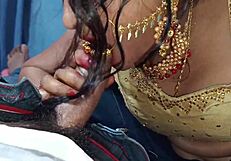 Most Beautiful Married Bhabhi Gives Stunning Blowjob