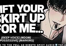 oh god my dominant boyfriend drags you into the changing room moaning wildly in roleplay