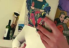 Girlfriend's secret thrill no bra slips out at wild italian party voyeur gaze